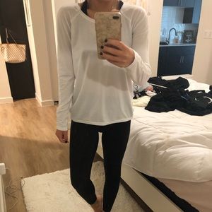 White Lululemon Long sleeve top